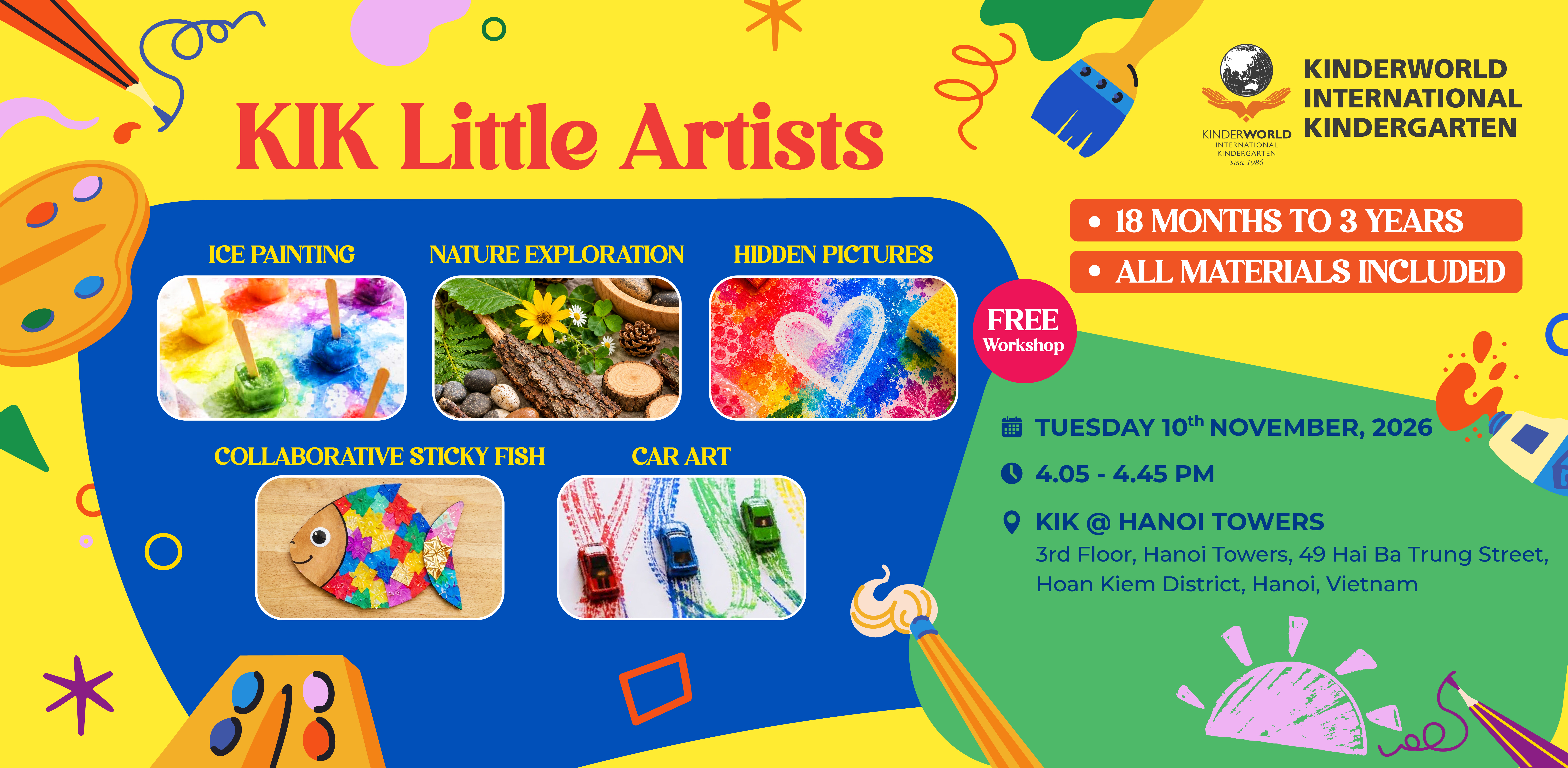 Little Artists Workshop Advertisement